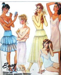 3318 FULL,1/2 SLIP, CAMI, PANTIES,PETTICOATS PATTERN 10-12,18-20
